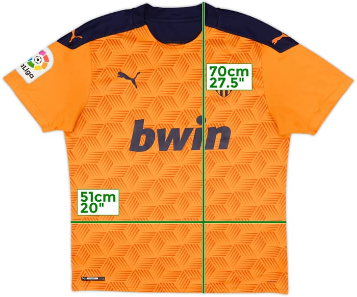 2020-21 Valencia Away Shirt - 8/10 - (L)