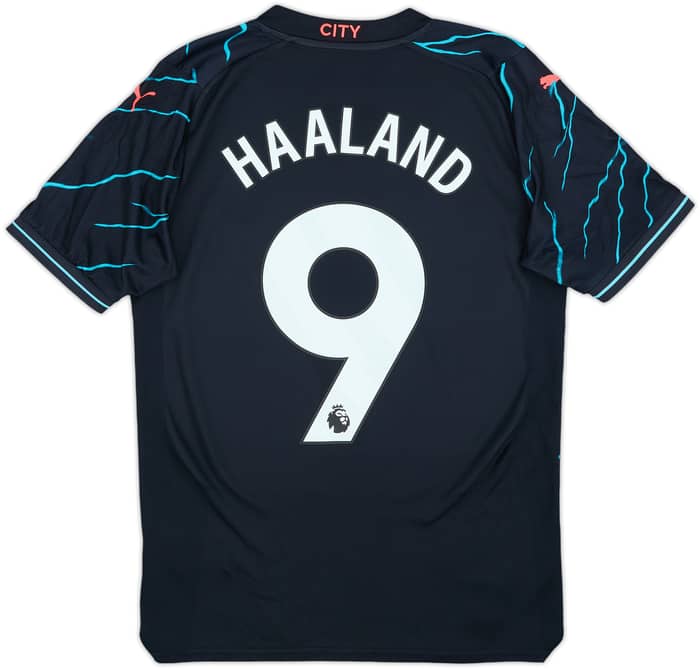 2023-24 Manchester City Third Shirt Haaland #9 - 9/10 - (S)