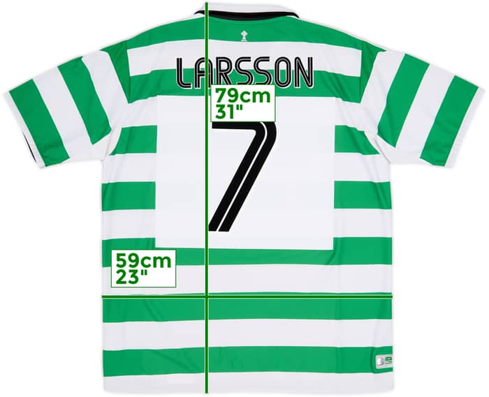 2004-05 Celtic Home Shirt Larsson #7 - 6/10 - (L)