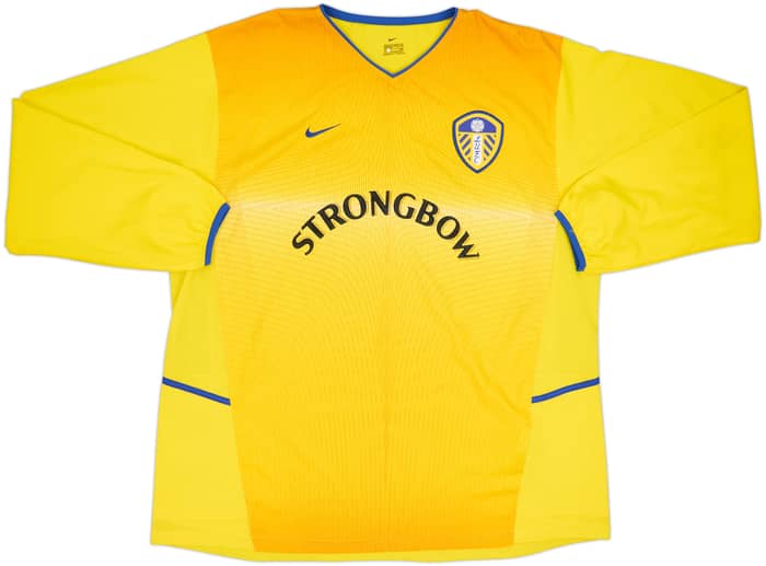 2002-03 Leeds United Away L/S Shirt Milner #38 - 8/10 - (XXL)
