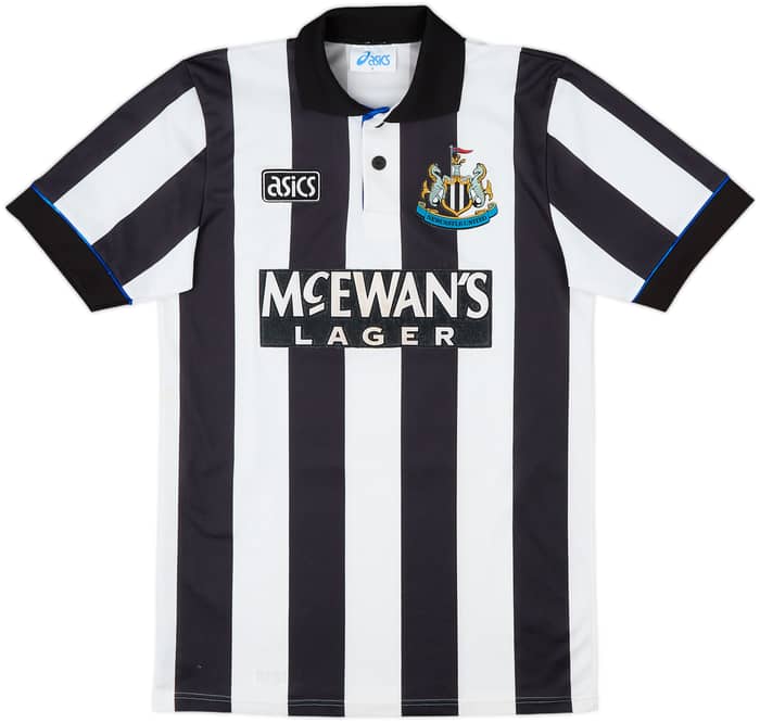 1993-95 Newcastle Home Shirt Cole #9 - 7/10 - (S)