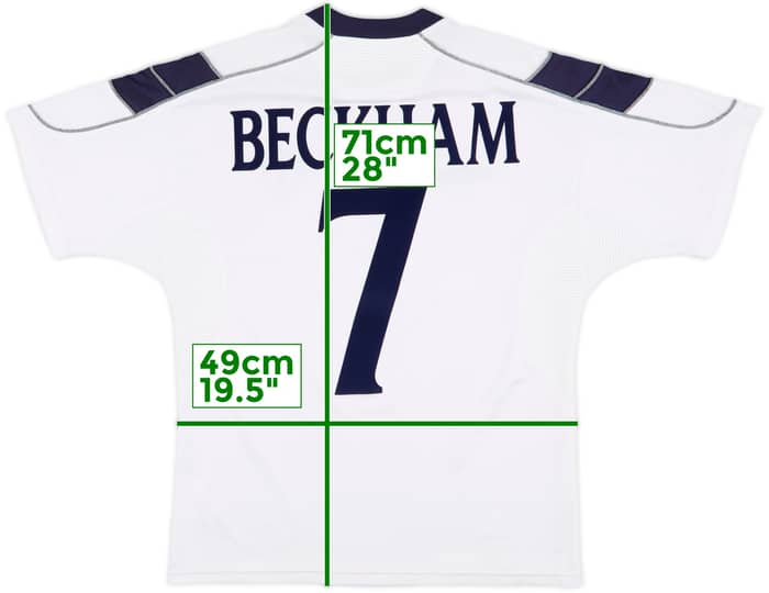 2000-01 Manchester United Away Shirt Beckham #7 - 8/10 - (M)