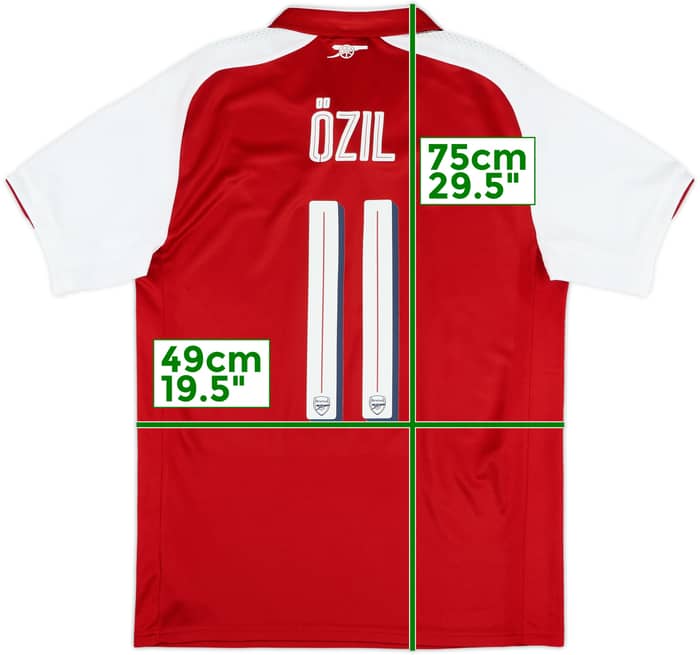 2017-18 Arsenal Home Shirt Ozil #11 - 9/10 - (M)
