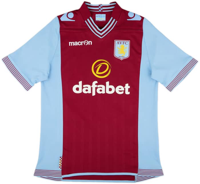 2013-14 Aston Villa Home Shirt Grealish #40 - 7/10 - (S)