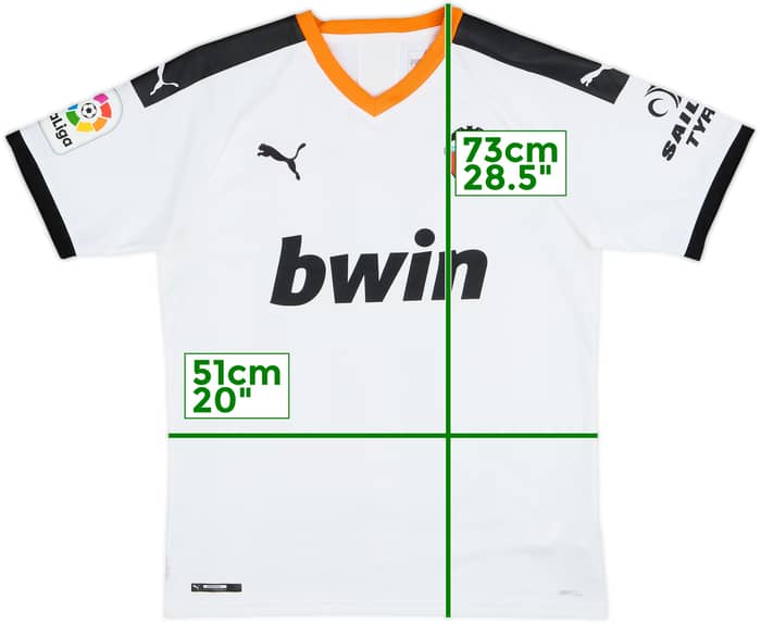 2019-20 Valencia Home Shirt - 9/10 - (M)