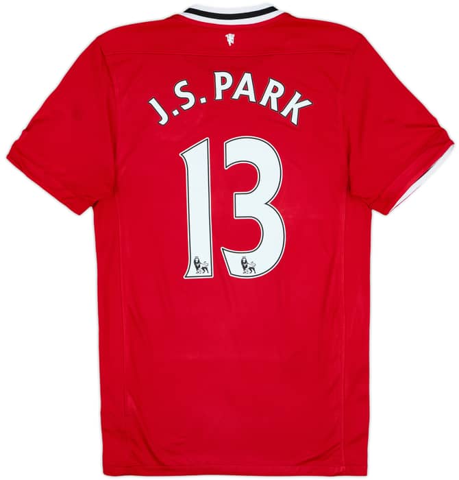 2011-12 Manchester United Home Shirt J.S.Park #13 - 7/10 - (S)