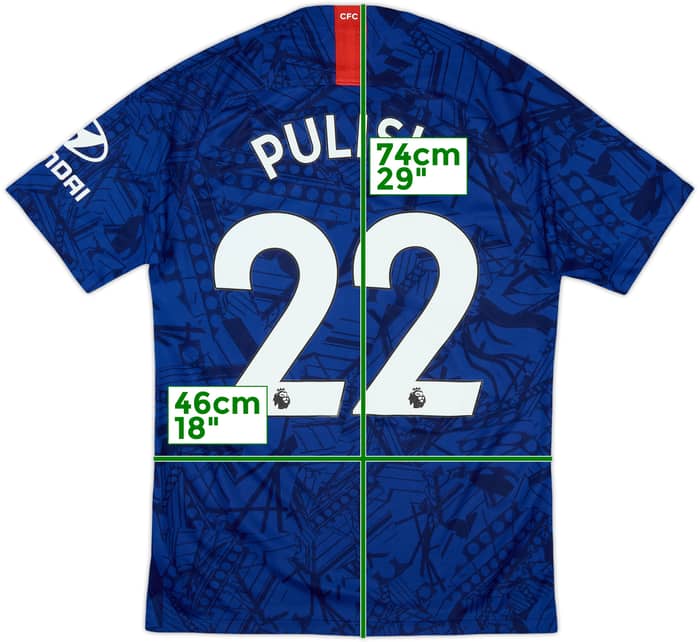 2019-20 Chelsea Home Shirt Pulisic #22 - 8/10 - (S)