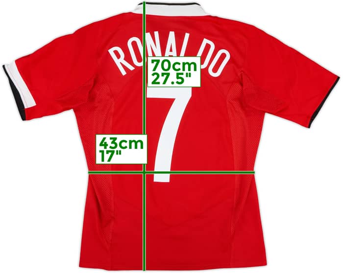2004-06 Manchester United Home Shirt Ronaldo #7 - 6/10 - (S)