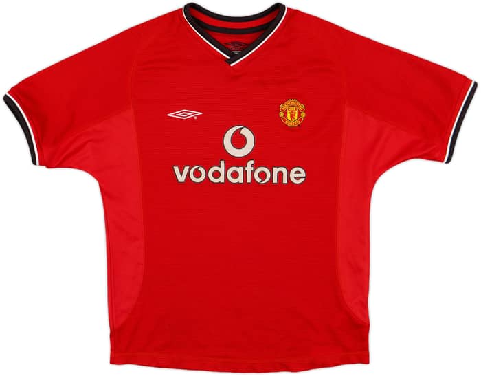 2000-02 Manchester United Home Shirt - 8/10 - (M.Boys)