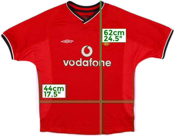 2000-02 Manchester United Home Shirt - 8/10 - (M.Boys)