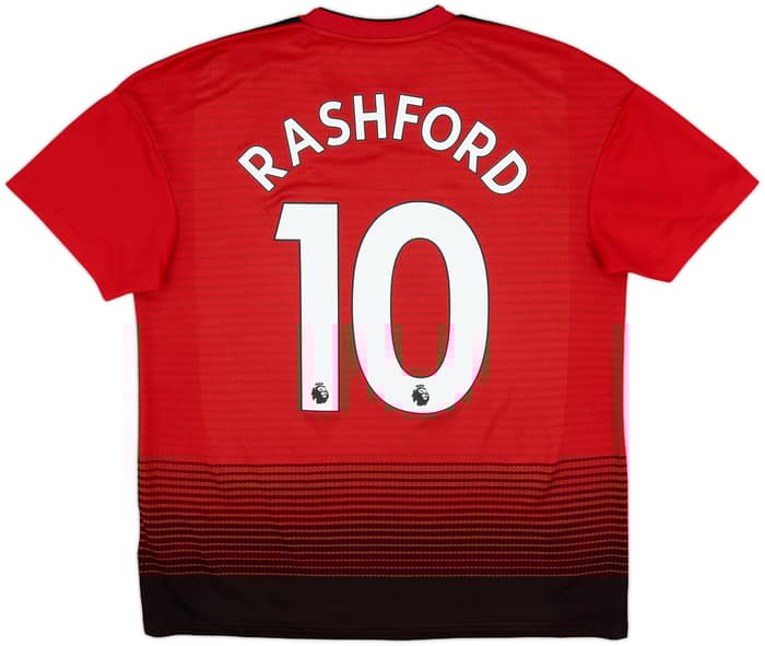 2018-19 Manchester United Home Shirt Rashford #10 - 8/10 - (M)