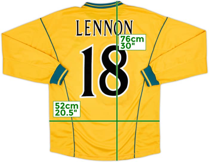 2000-02 Celtic Away L/S Shirt Lennon #18 - 5/10 - (M)