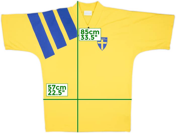 1992-94 adidas Template Training Shirt (Sweden) - 8/10 - (L)