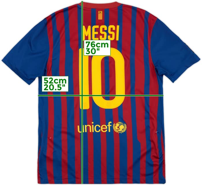 2011-12 Barcelona Home Shirt Messi #10 - 4/10 - (M)