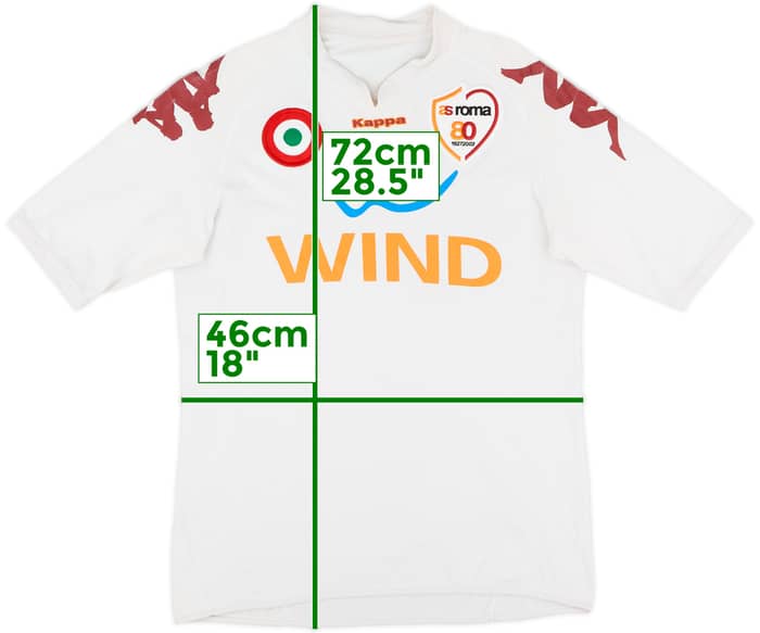 2007-08 Roma Away Shirt - 6/10 - (L)