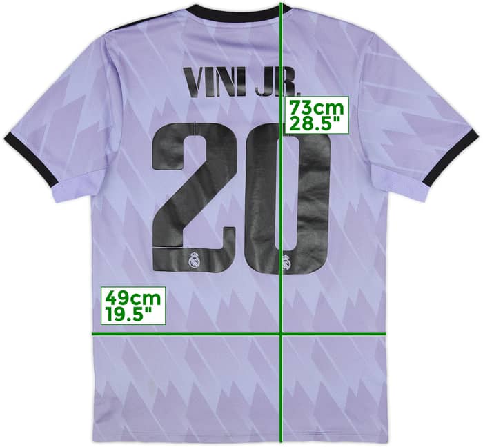 2022-23 Real Madrid Away Shirt Vini Jr #20 - 5/10 - (M)