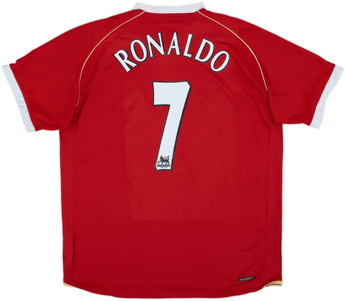 2006-07 Manchester United Home Shirt Ronaldo #7 - 8/10 - (L)
