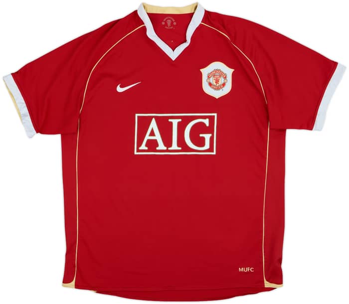 2006-07 Manchester United Home Shirt Ronaldo #7 - 8/10 - (L)