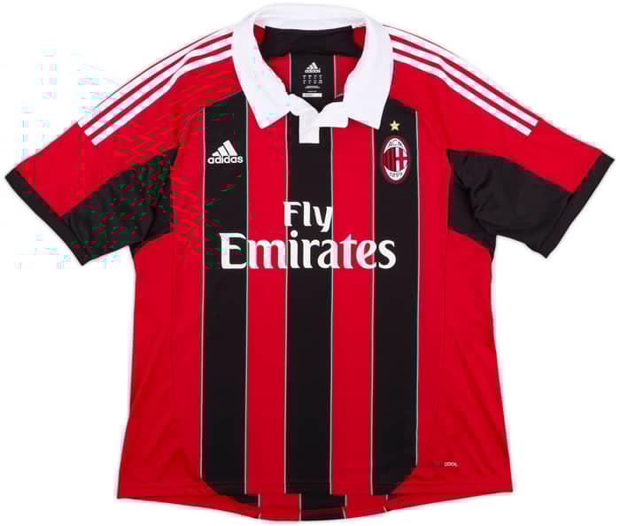 2012-13 AC Milan Home Shirt Pato #9 - 8/10 - (XL)