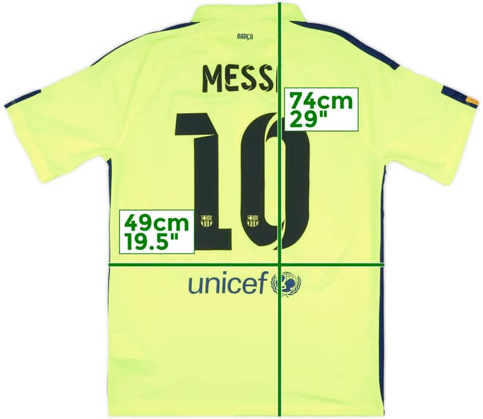 2014-15 Barcelona Third Shirt Messi #10 - 8/10 - (M)