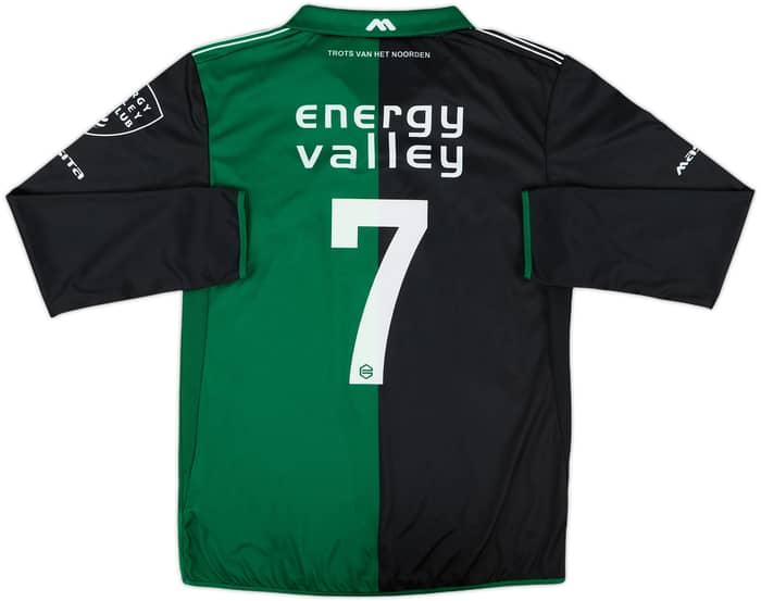 2014-15 Groningen Youth Match Issue Away L/S Shirt #7 - 10/10 - (S)