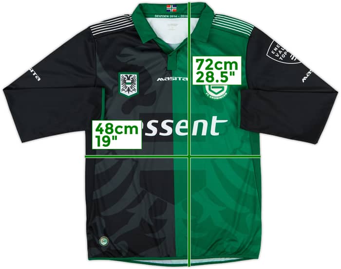 2014-15 Groningen Youth Match Issue Away L/S Shirt #7 - 10/10 - (S)