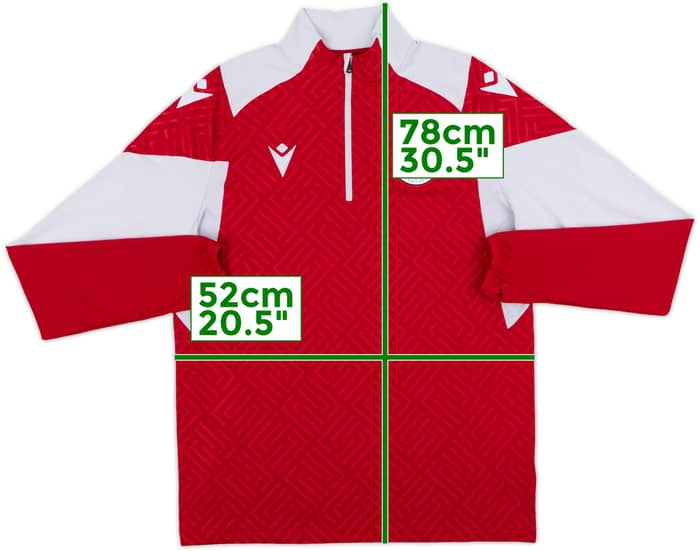 2020-21 Reading Macron 1/4 Zip Drill Top - 9/10 - (L)