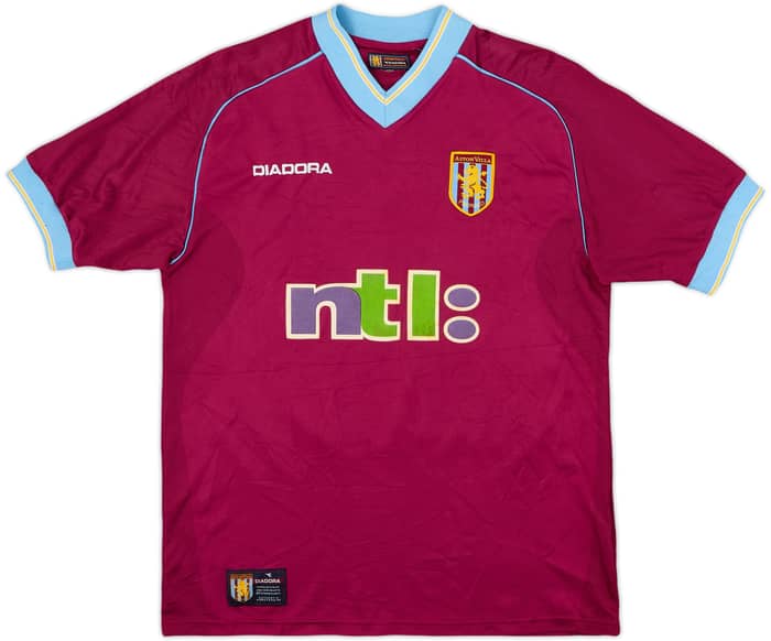 2001-02 Aston Villa Home Shirt Merson #10 - 8/10 - (M)