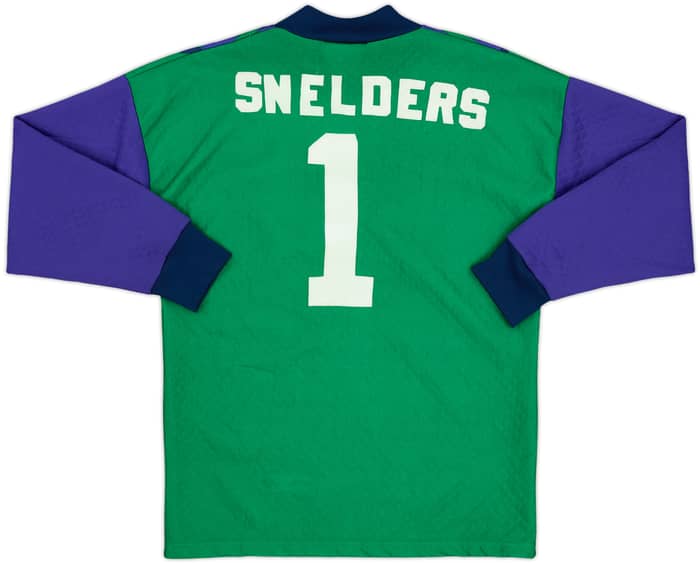 1994-95 Aberdeen Squad Signed GK Shirt Snelders #1 - 8/10 - (XS)