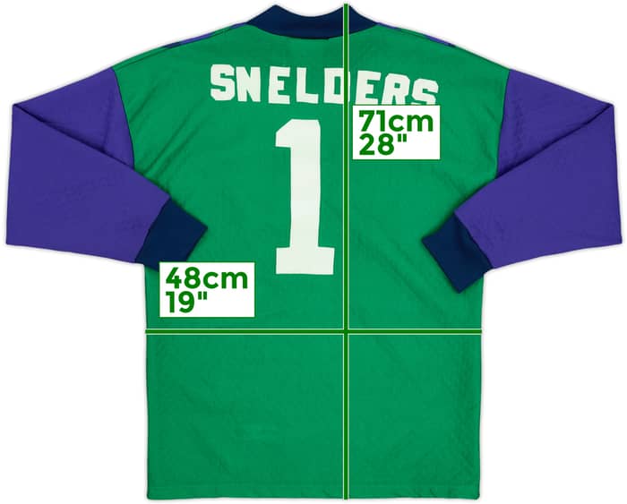 1994-95 Aberdeen Squad Signed GK Shirt Snelders #1 - 8/10 - (XS)