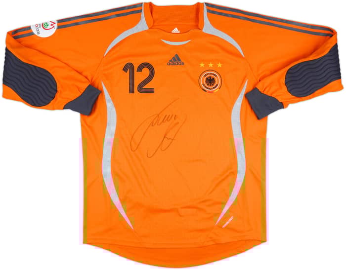 2006-08 Germany Match Issue Signed European Championship Qualifiers GK Shirt Hildebrand #12