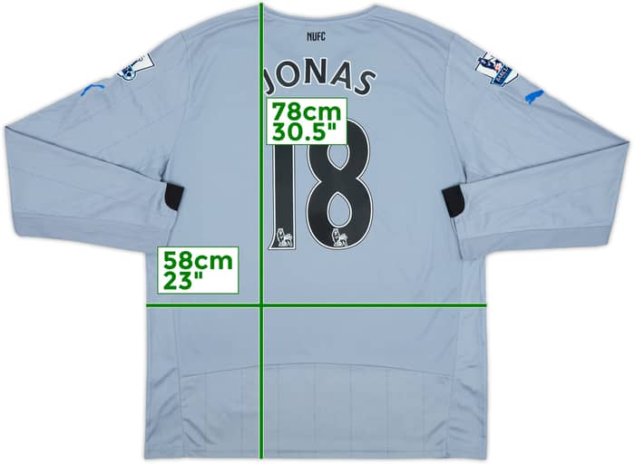 2014-15 Newcastle Away L/S Shirt Jonas #18 (L)