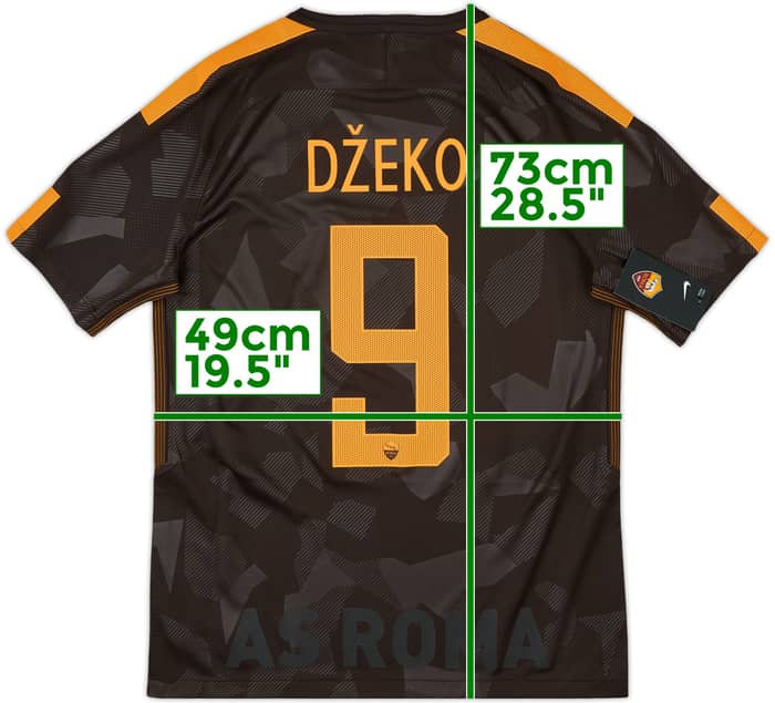 2017-18 Roma Third Shirt Dzeko #9 (M)