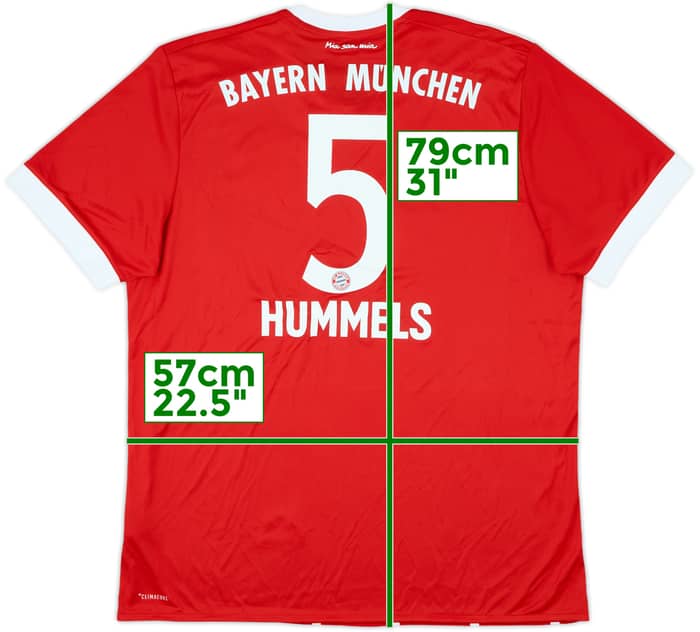 2017-18 Bayern Munich Home Shirt Hummels #5 (XL)