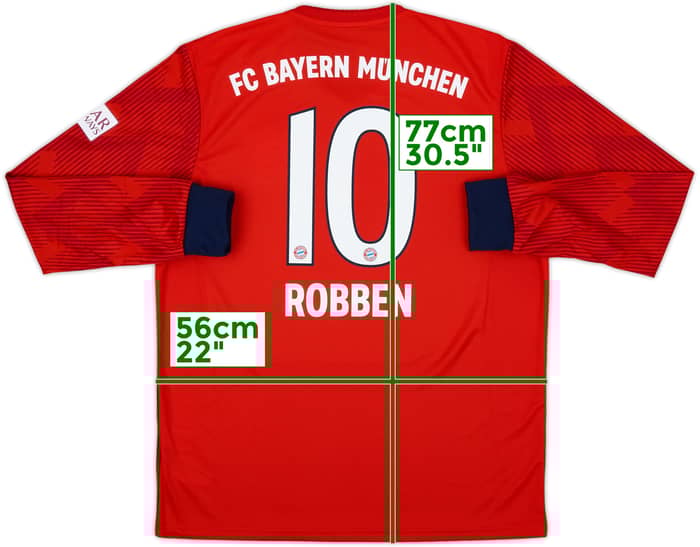 2018-19 Bayern Munich Home L/S Shirt Robben #10 (L)
