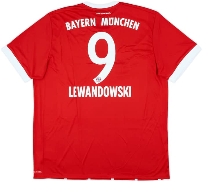 2017-18 Bayern Munich Home Shirt Lewandowski #9 (XL)