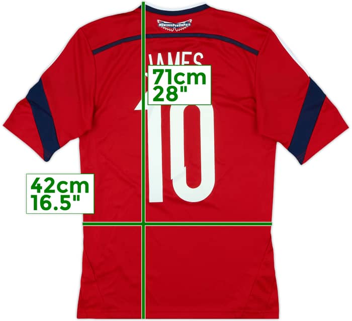 2014-15 Colombia Away Shirt James #10 (XS)