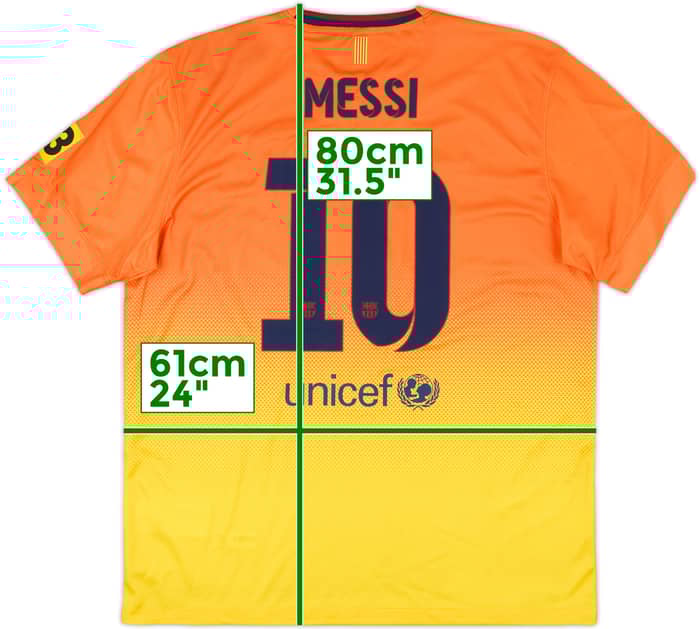 2012-13 Barcelona Away Shirt Messi #10 (XL)