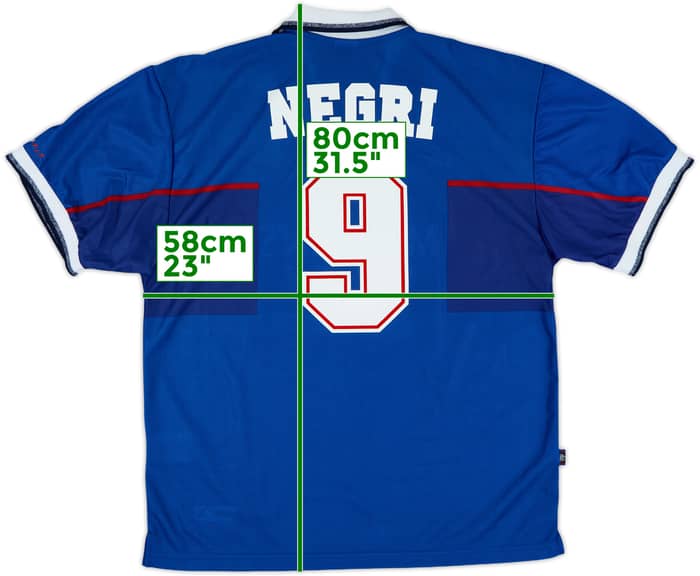 1997-99 Rangers Home Shirt Negri #9 (L)