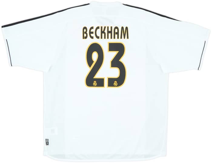 2003-04 Real Madrid Home Shirt Beckham #23 (XL)
