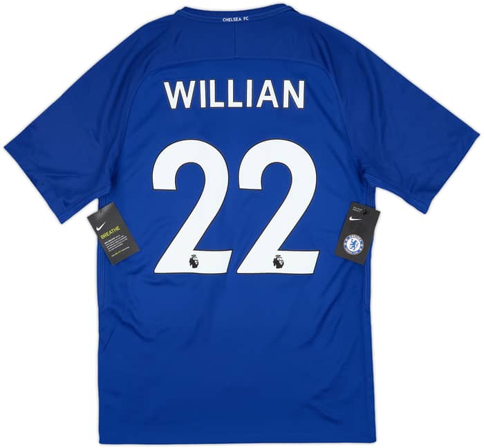 2017-18 Chelsea Home Shirt Willian #22 (M)