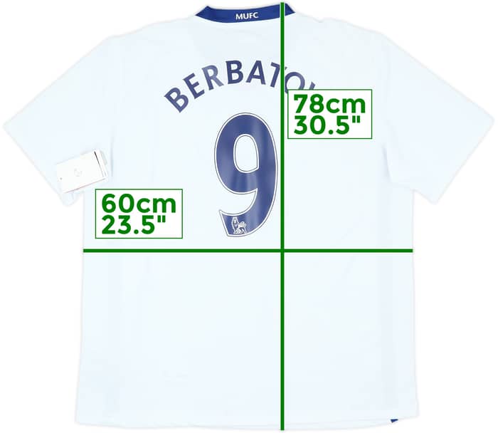 2008-10 Manchester United Away Shirt Berbatov #9 (XL)