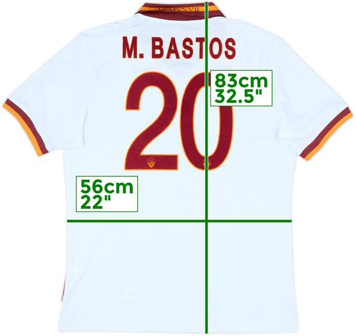 2013-14 Roma Player Issue Away Shirt M.Bastos #20 (3XL)
