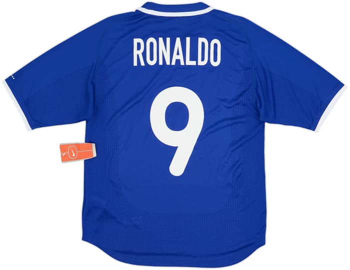 2000-02 Brazil Away Shirt Ronaldo #9 (S)