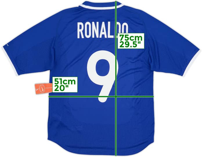 2000-02 Brazil Away Shirt Ronaldo #9 (S)