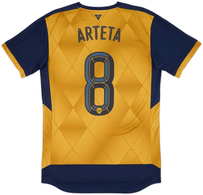2015-16 Arsenal Away Shirt Arteta #8 (M)