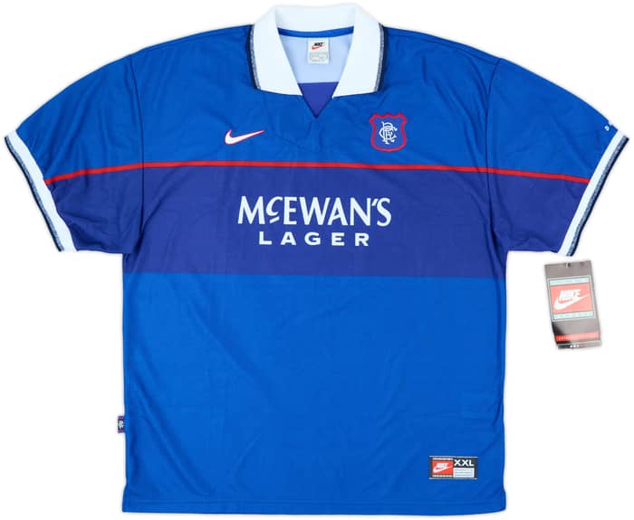 1997-99 Rangers Home Shirt Negri #9 (XXL)
