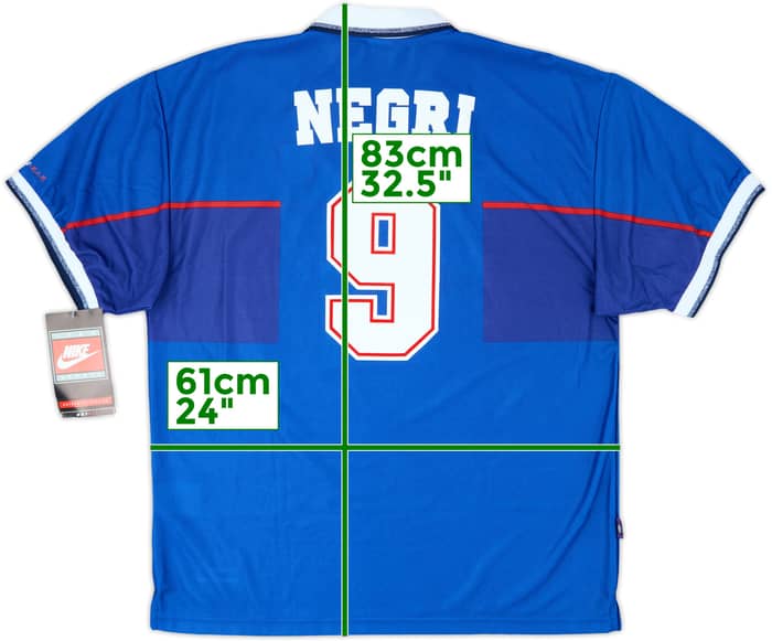 1997-99 Rangers Home Shirt Negri #9 (XXL)