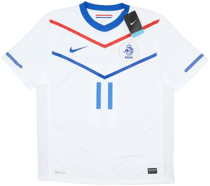 2010-11 Netherlands Away Shirt Robben #11 (L)