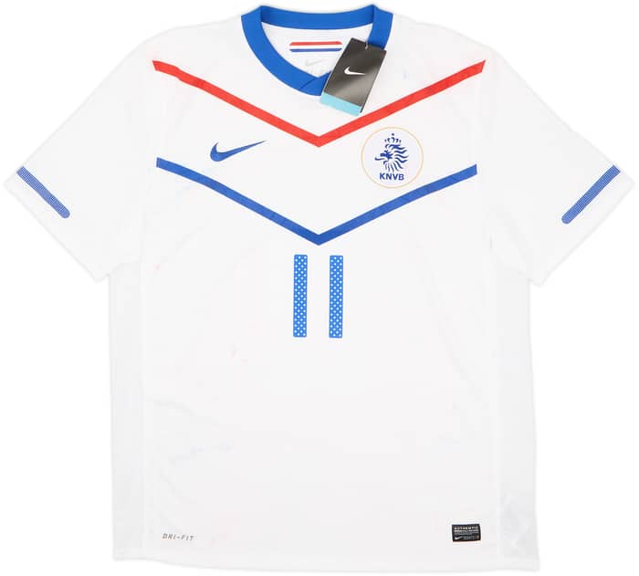 2010-11 Netherlands Away Shirt Robben #11 (L)